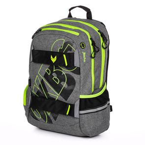 Studentský batoh OXY SPORT Grey Line - Green