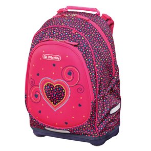 Školní batoh Herlitz Bliss - Růžové srdce 