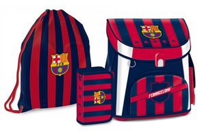Školní set Ars Una FC Barcelona 19 - aktovka + penál (plný) + sáček na cvičky