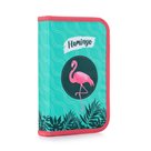 Penál 1patrový s chlopní naplněný - Flamingo
