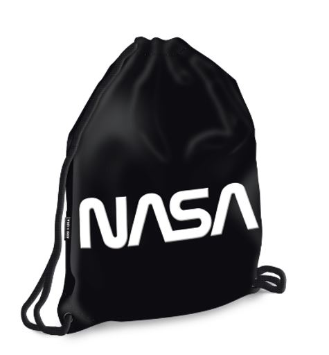 Levně Sáček na přezůvky Ars Una - NASA černý