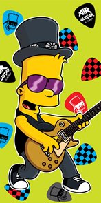 Dětská osuška - Bart guitar