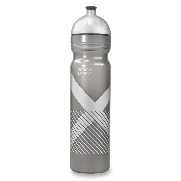 Zdravá lahev 1 l - SPORT XO - stříbrná