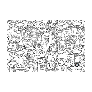 Podložka na stůl PP 60 &#215; 40 cm - Monsters