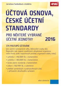 Účtová osnova, České účetní standardy pro některé vybrané účetní jednotky 2016