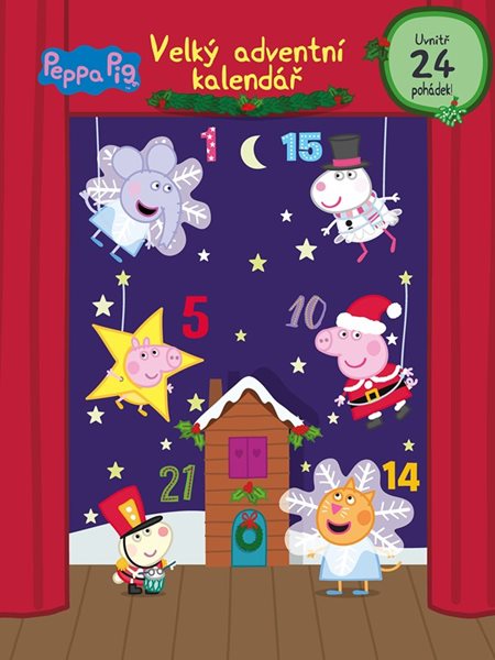 Peppa Pig - Velký adventní kalendář - 31x42 cm, Sleva 109%