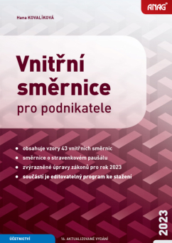 Levně Vnitřní směrnice pro podnikatele 2023 - Hana Kovalíková