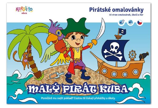 Levně Malý pirát Kuba - Pirátské omalovánky