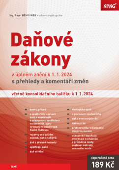 Daňové zákony v úplném znění k 1. 1. 2024 - Ing. Pavel Běhounek