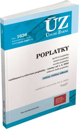 ÚZ 1636 - Poplatky - správní, soudní, místní, ostatní