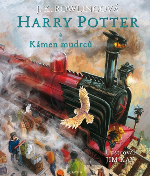 Harry Potter a Kámen mudrců - ilustrované vydání - J. K. Rowlingová, Jim Kay - 21x28 cm, Sleva 84%