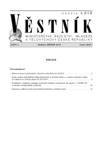 Věstník MŠMT ČR 003/2013
