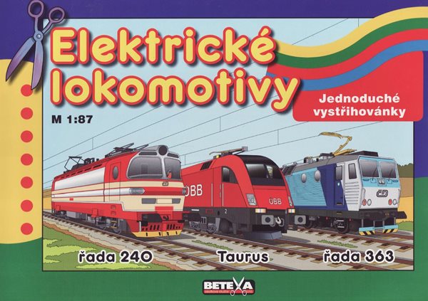 Elektrické lokomotivy - vystřihovánky