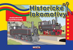 Historické lokomotivy - jednoduché vystřihovánky