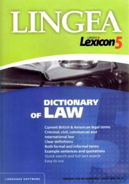 Lexicon 5 Dictionary of Law - 19x13,5