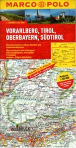 Rakousko -3- Vorarlberg,Tirol,Oberbayern, Südtirol - mapa Marco Polo - 1:200 000