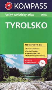 Tyrolsko - Velký turistický atlas /Kompass/ + CD-ROM