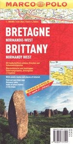 Bretaň, Normandie západ mapa 1: 300 000