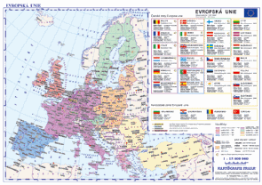 Podložka - Evropa - Evropská unie - 1:15 000 000