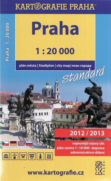 Praha 1:20 000 - atl. knižní Kartografie - A5