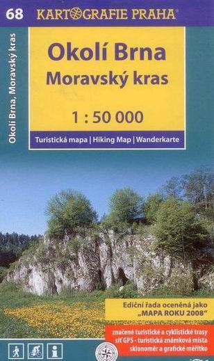 Okolí Brna, Moravský kras - mapa Kartografie č.68 - 1:50 000