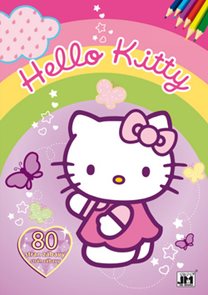 Hello Kitty - Omalovánka a kvízy A4