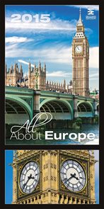 Helma Nástěnný kalendář měsíční 31,5x63 cm - All About Europe