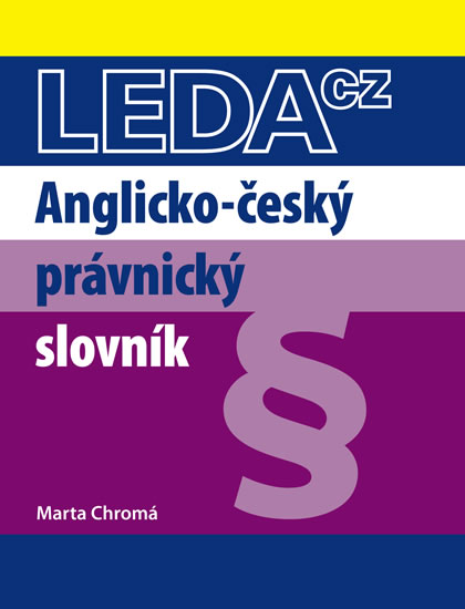 Levně Anglicko-český právnický slovník - Chromá Marta