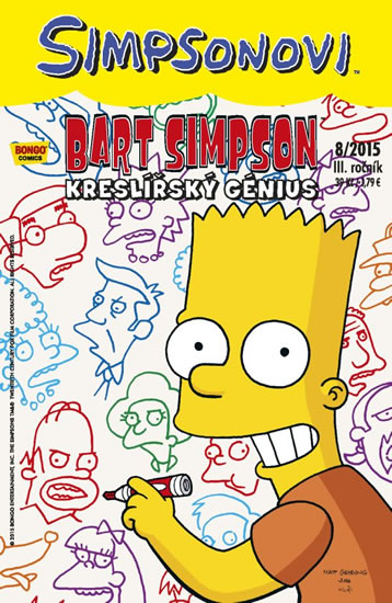 Levně Simpsonovi - Bart Simpson 8/2015 - Kreslířský génius - Groening Matt