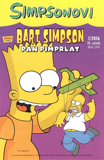 Simpsonovi - Bart Simpson 1/2016 - Pán pimprlat - Groening Matt