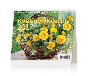 Kalendář stolní 2017 - MiniMax/Květiny