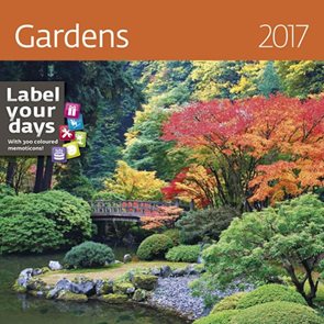 Kalendář nástěnný 2017 "label your days" - Gardens