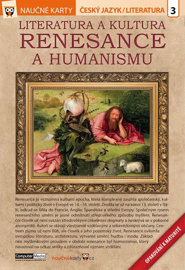 Levně Literatura a kultura renesance a humanismu - Naučné karty - neuveden