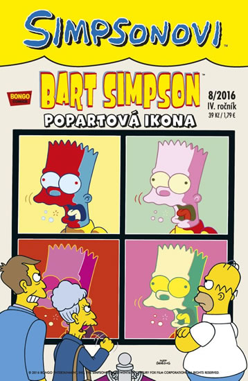 Simpsonovi - Bart Simpson 8/2016 - Popartová ikona - Groening Matt