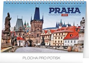 Kalendář stolní 2018 - Praha, 23,1 x 14,5 cm