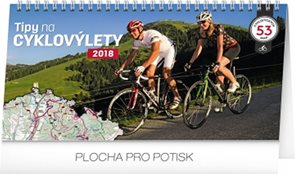 Kalendář stolní 2018 - Tipy na cyklovýlety, 30 x 16 cm