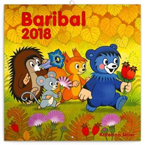 Kalendář poznámkový 2018 - Baribal, 30 x 30 cm