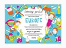 Europe - Plakát omalovánka