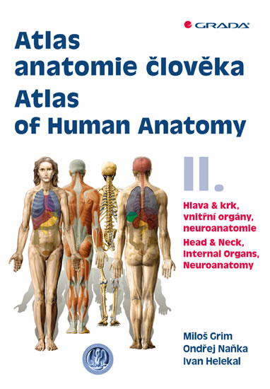 Atlas anatomie člověka II. - Hlava a krk, vnitřní orgány, neuroanatomie / Atlas of Human Anatomy II. - Grim Miloš, Naňka Ondřej, Helekal Ivan,