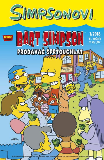 Simpsonovi - Bart Simpson 1/2018 - Prodavač šprťouchlat - Groening Matt