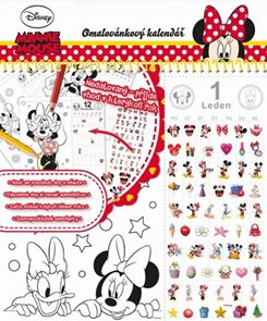 Minnie - Stolní nedatovaný omalovánkový kalendář