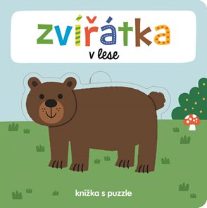 Zvířátka v lese - knížka s puzzle