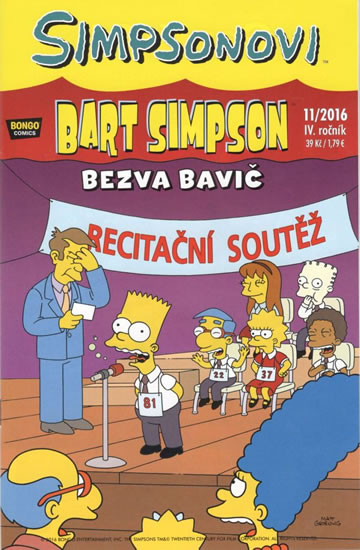 Levně Simpsonovi - Bart Simpson 11/2016 - Bezva bavič - kolektiv autorů