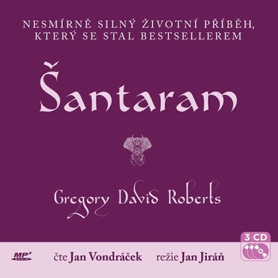 Šántárám - 3 CD (Čte Jan Vondráček) - Roberts Gregory David