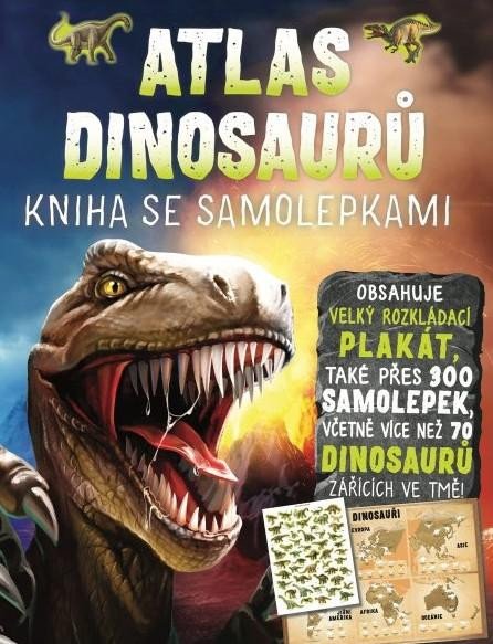 Levně Atlas dinosaurů - Kniha se samolepkami - Malam John