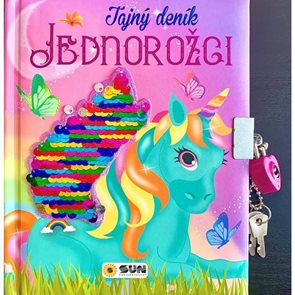 Tajn&#253; den&#237;k Jednorožci - Kniha s flitry