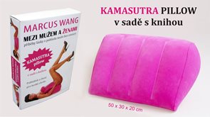Kamasutra pillow v sadě s knihou Mezi mužem a ženami