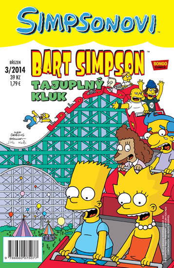 Simpsonovi - Bart Simpson 3/2014 - Tajuplný kluk - Groening Matt - 16,8x25,8